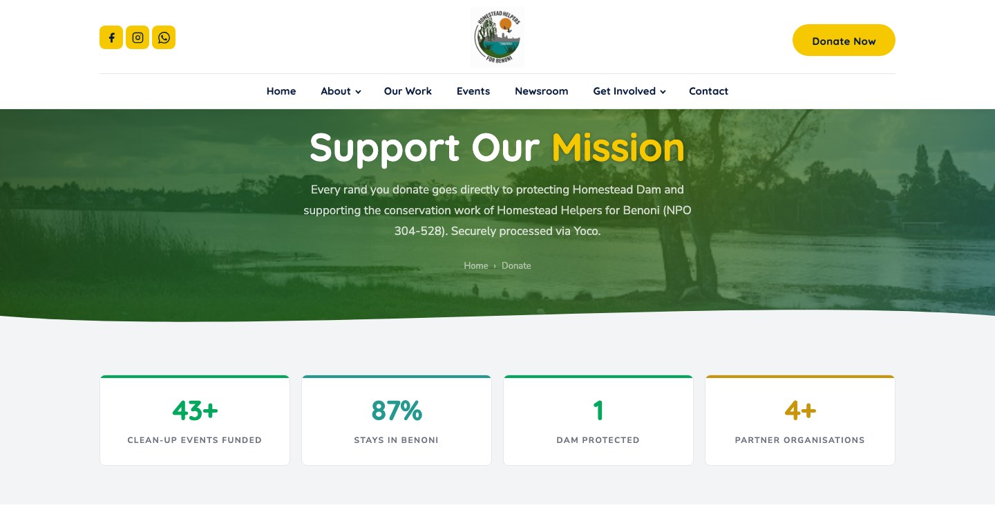 HH4B website &mdash; donate & campaigns