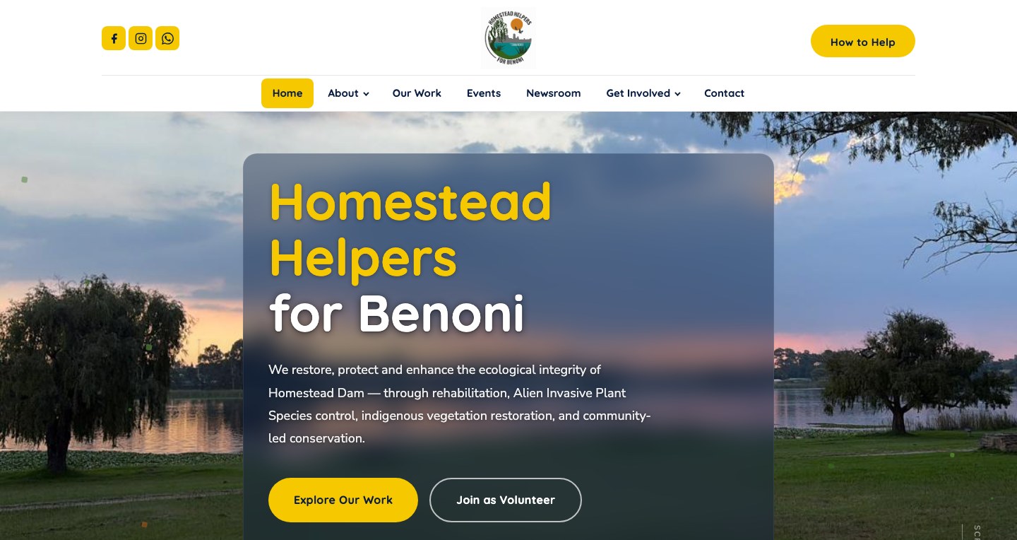 Homestead Helpers for Benoni website