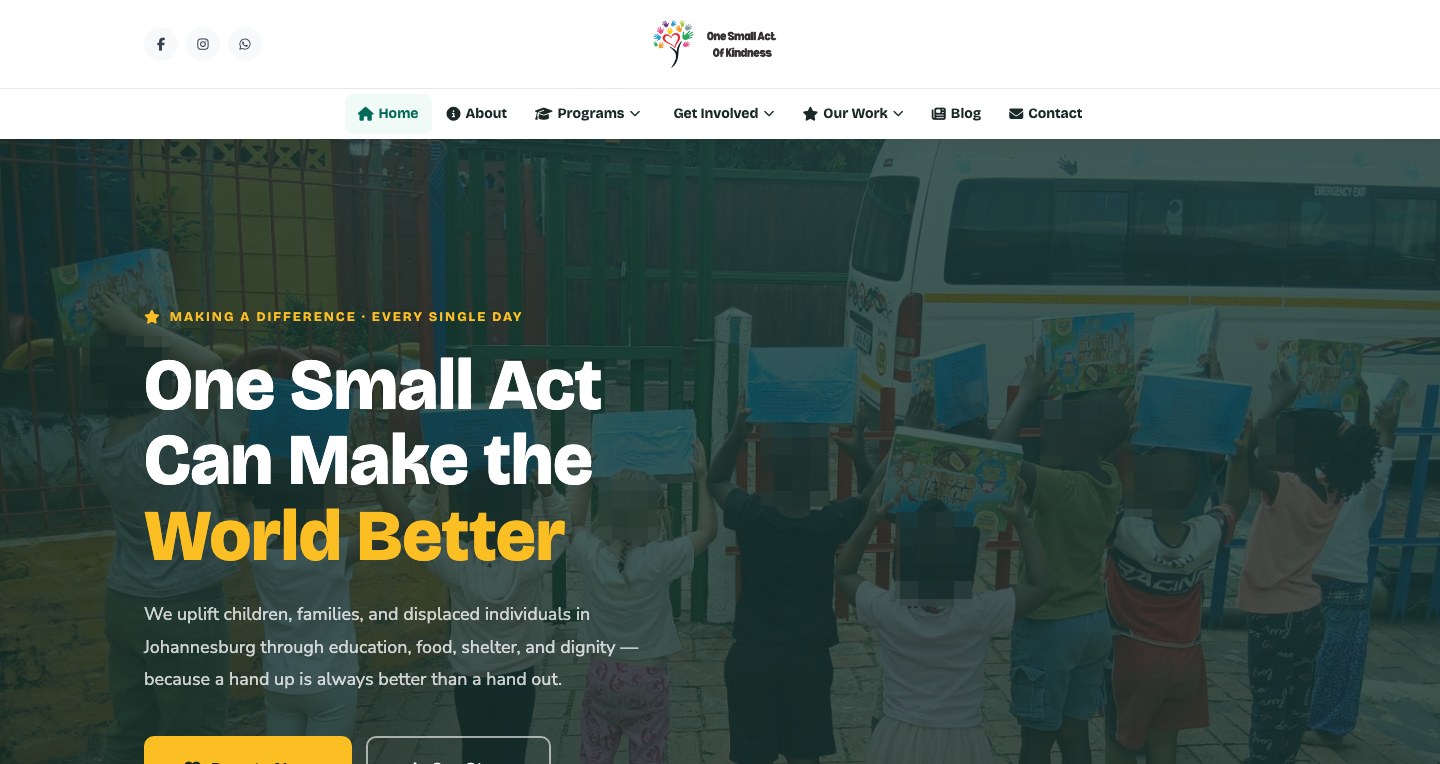 One Small Act of Kindness website